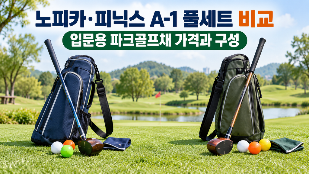 노피카·피닉스 A-1 입문용 파크골프채 풀세트 가격과 구성 비교
