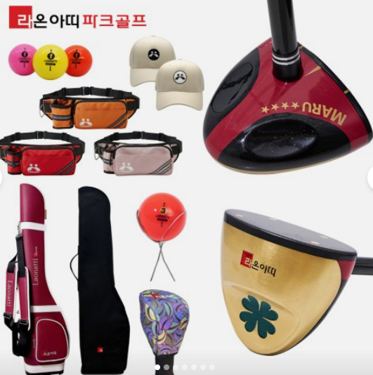 라온아띠 4스타 프리미엄 파크골프채 9종 세트·헤드보호필름