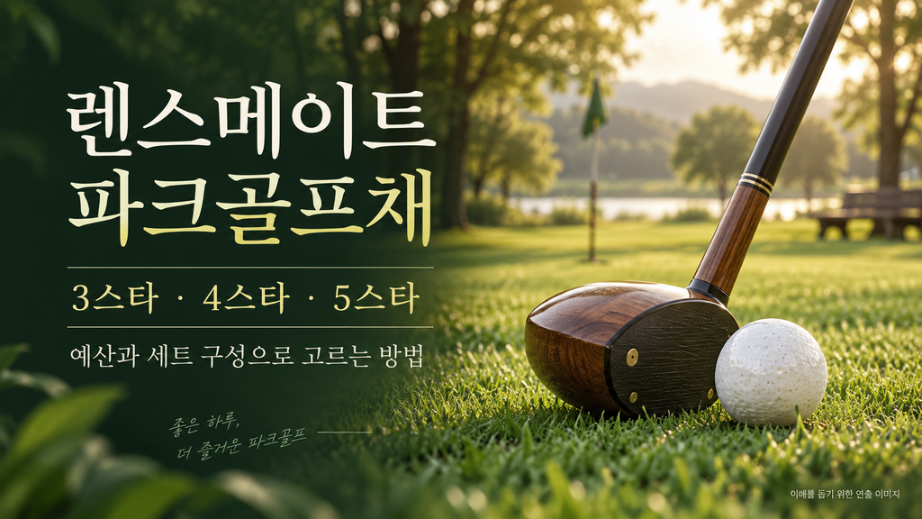 렌스메이트 파크골프채 추천, 3스타·4스타·5스타 세트 가격 비교와 선택방법
