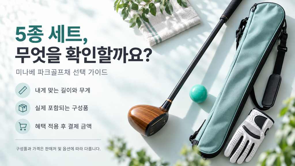 미나베 파크골프채 추천, MM-04·MM-02·MM-01 가격 비교와 5종 풀세트 선택방법
