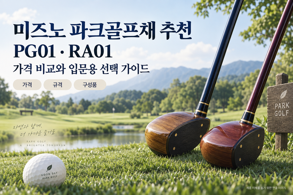 미즈노 파크골프채 추천, PG01·RA01 가격 비교와 입문용 풀세트 추천