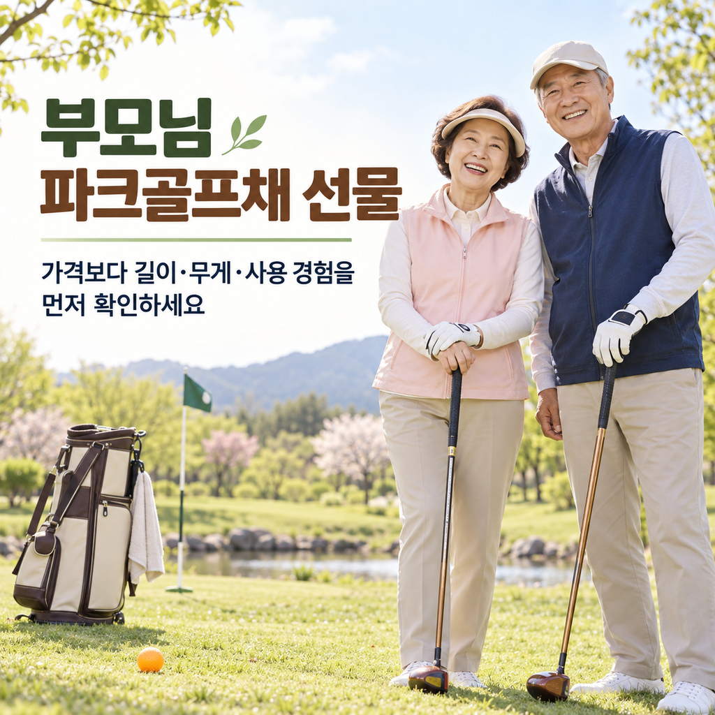 부모님 파크골프채 선물 추천, 아버지·어머니용 길이와 풀세트 선택방법