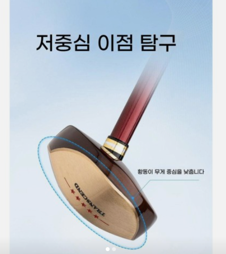 톤 여성용 입문자용 파크골프채 83cm·85cm 블랙 싱글