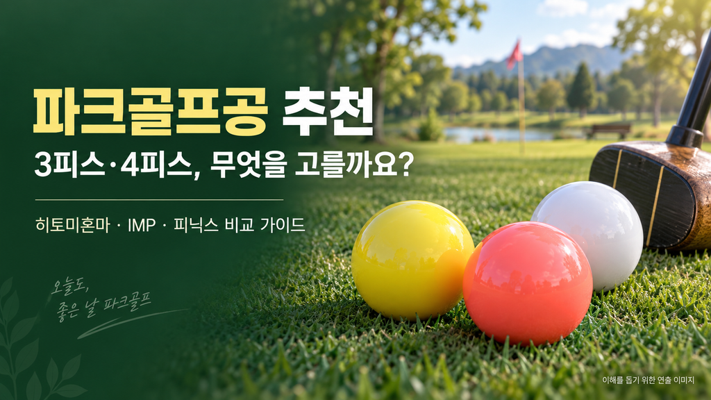 파크골프공 추천, 3피스·4피스 차이와 히토미혼마·IMP·피닉스 가격 비교