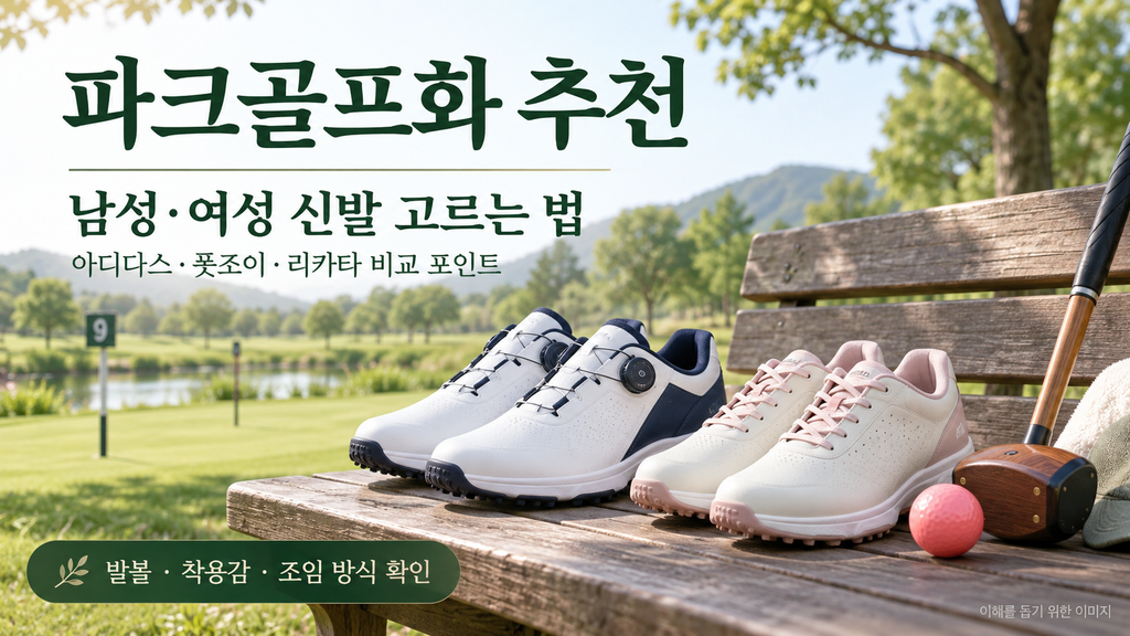 파크골프화 추천, 남성 여성 운동화 고르는 법 아디다스 풋조이 리카타 비교