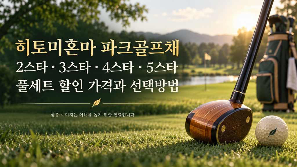 히토미혼마 파크골프채 2스타 3스타 4스타 5스타 풀세트 할인 가격 구성 선택방법