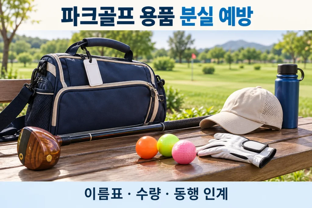 파크골프 용품 분실 예방, 이름표·수량 확인·동행 인계 순서